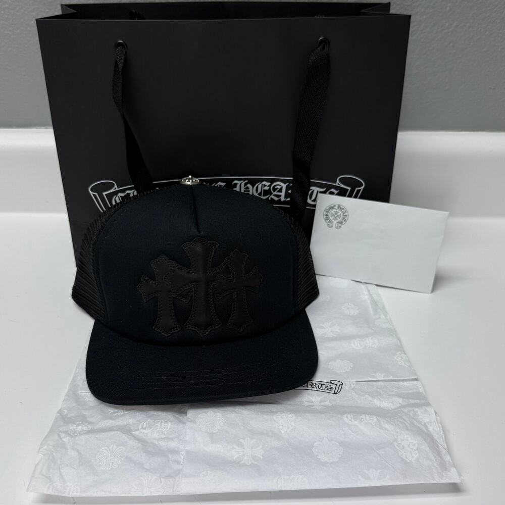 CHROME HEARTS TRUCKER CAP - CEMETERY PATCHWORK